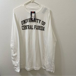 Fanatics university of central Florida long sleeve shirt white new with tag